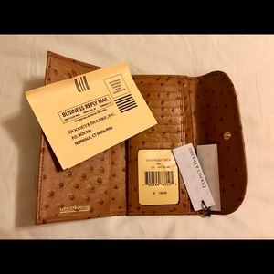 Dooney & Bourke Bags - Dooney & Bourke Ostrich Leather Continental Clutch Dooney & Bourke Bags - Dooney & Bourke Ostrich Leather Continental Clutch